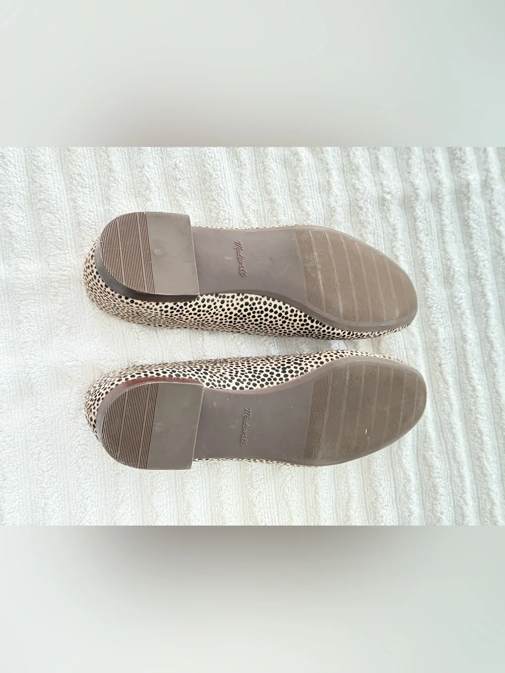 Madewell Black & Cream Dalmatian-Print Ballet Flats